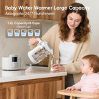 Instant Water Warmer, Formula Make, Baby Milk Warmer Faster Cooling Fan, Baby Bottle Warmer with LCD Display, Breastmilk Warmer Accurate Temperature Control, 24/7 Keep Warm, Electric Tea Kettle,Coffee