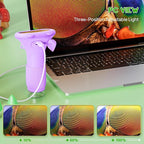 Microscope for Kids 200x Zoom 2-Inch HD Kids Microscope Camera - STEM Learning Kit | Portable Science Tool | Perfect for Ages 3-12 Girls | Purple