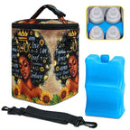 Breastmilk Cooler Bag with Ice Pack Fits 4 Baby Bottles Up To 9 Ounce Insulated cooler Bag Breast Milk Cooler on the Go with Strap Baby Bottle Cooler Bag for Nursing Mom Daycare or Travel