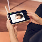 Motorola Nursery PIP1610 HD Connect Baby Monitor Camera, 5", WiFi, Wall Mount, 1080p, 1000ft Range, 2-Way Audio, Pan/Tilt/Zoom, Room Temp, Lullabies (Renewed)