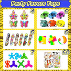 123 PCS Party Favors for Kids, Fidget Toys Bulk, Birthday Gifts Toys, Stocking Stuffers, Prize Treasure Box Toys for Classroom, Goodie Bags Stuffers, Pinata Filler, Carnival Prizes for Boys Girls 4-10