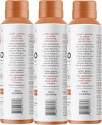 Citrus + Sandalwood Insect Repellent, 12-Hour Mosquito & Tick Protection, Picaridin-Based, Water-Based, Lightweight, Quick-Drying, Vanishing Scent, DEET Alternative, Face & Body Use,3 Pack