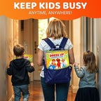 QUOKKA Magnetic Dress-Up Dolls for Girls Boys with 35 Magnetic Pieces - Creative Magnetic Play Set for Home or Travel - Perfect Magnetic Paper Dolls for Ages 3+, Boost Storytelling with Professions