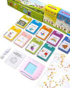 510 Words French Flash Cards for Kids, Toddler Learning Resources Toy, Autism Sensory Toys for Autistic Children Aged 2-4 Pink (French/English/Bilingual)