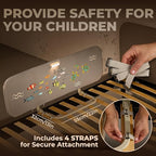 Toddler Bed Rail with Night Light - Foldable Bed Side Rails - Fits for Most Beds Bed Rails for Full Size Bed, Queen Size Rails, Twin Rails - Portable Fence for Baby - 48inch