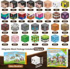 Magnetic Blocks, Magnetic Building Blocks Gryxpox, Magnet Tiles with Adventure World Blocks Toy, Magnetic Blocks For Kids Ages 4-8, STEM Sensory Toys for Ages 3+ Toddlers Kids Girl Boys Birthday Gifts