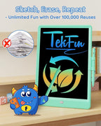 TEKFUN Kids Toys 10Inch LCD Writing Tablet, Mess Free Coloring Doodle Board, Drawing Pad for Kids Games Educational Toys for Ages 3-10 Girls Boys (Green)