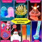230 Experiments Science Kits for Kids Age 4 5 6 7 8 9 10 11 12 - S.T.E.M Toys with Magic Chemistry Set Crystal Growing Physics Slime Educational Gifts Idea for Boys Girls