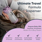 Formula Dispenser - Replaces Hand Scooping - Add Desired Amount with a Few clicks - Baby Formula Container to go - 10ounces Baby Milk Powder Storage - for Home & Travel