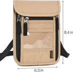 Neck Wallet Lightweight RFID Blocking Waterproof Travel Pouch for Women Men