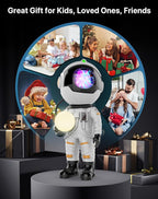 Rossetta Astronaut Galaxy Projector, Star Projector for Bedroom, LED Night Light for Kids Room with Timer and Remote, Room Decor Aesthetic, Home Decor, Gifts for Adults, Teens, Christmas, Birthday