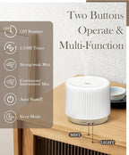 280ml Ceramic Essential Oil Diffuser,Ultrasonic Cool Mist Decorative Aromatherapy Diffuser with Auto Shut-Off,Quiet Operation,3 Timer Settings for Large Rooms,Home,Office,SPA,Yoga & Bedroom