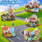 200 PCS 0.8in Magnetic Blocks - Magnet Toys & Magnetic Building Blocks Cubes, Stacking Magnets, STEM Toys for School Acitivities, Birthday Gifts for Boys Age 3+ Years Old (Theme: Forests)