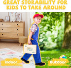 KIDWILL Tool Kit for Kids, 36-Piece Wooden Toddler Tools Set Includes Tool Box, Montessori Educational Stem Construction Toys for 2 3 4 5 6 Year Old Boys Girls, Best Birthday Gift for Kids