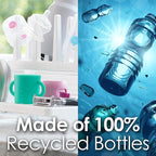 PopYum Glacier White Space Saving Drying Rack from 100% Recycled Bottles, countertop for Baby Bottles, Plastic Bags, Cups, Glass, tumblers, Compact