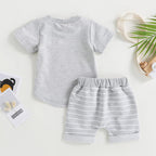 Mubineo Infant Toddler Baby Boy Summer T Shirt Shorts Outfits Short Sleeve Tee Tops Clothes Set