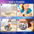 Astronauts Light Up Terrarium Kit for Kids DIY Space Toys Painting Kits Astronauts Toys Birthday Gift for Boys and Girls Ages 4 5 6 7 8-12 Year Old - Kids Arts & Crafts Kit