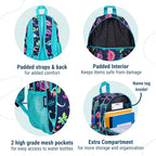 Wildkin 15-inch Kids Backpack – Durable, Padded, Adjustable for School & Travel - Darling Dinosaurs