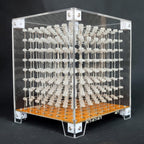 Mini 3D Led Cube DIY Electronics Kit Soldering Project Kit (3D8MINI-CASE-5PS)