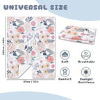 Car Seat Cover Baby, Infant Car Seat Canopy Covers for Newborn Girls Boys, Soft Breathable Minky Carseat Covers Stretchy Multi-Use Nursing Cover for Stroller Baby Car Seat, Daisy Flroal