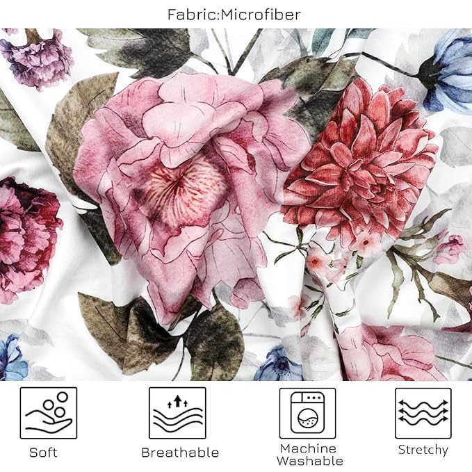 Nursing Cover Breastfeeding, Multi-use Baby CarSeat Cover Girls, Infant Stroller Car Seat Cover, Stretchy Carseat Canopy, Soft Breathable, Peony