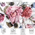 Nursing Cover Breastfeeding, Multi-use Baby CarSeat Cover Girls, Infant Stroller Car Seat Cover, Stretchy Carseat Canopy, Soft Breathable, Peony