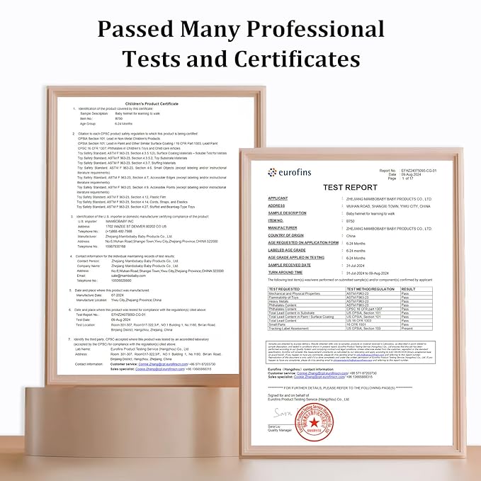 MAMBOBABY Baby Safety Helmet for Crawling and Walking for 6-24 Months Infant Head Protection - Soft and Adjustable - Lightweight and Comfortable Baby Head Guard