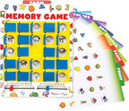 Melissa & Doug Flip to Win Travel Memory Game - Wooden Game Board, 7 Double-Sided Cards Road Trip Essentials for Kids, Hangman for Kids, Memory Toy for Toddlers and 5+