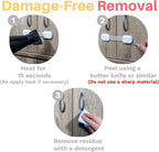 6-Pack Child Proof Locks for Cabinet Doors, Drawers, Fridge, Toilet Seat, Dishwasher, Trash Can, Cupboard - 3M - No Drilling - Child Safety Locks for Cabinets and Drawers - Baby Proofing Cabinets Lock