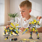 STEM 2 in 1 Triceratops Dinosaur Building Kits, Transforming Mech Robot Building Sets for Adults, Compatible with Dinosaur, Educational Gift Toy for Kids Boys 6-10 (507 PCS)