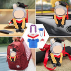 Handmade Clothes for 17cm Doll - Knitting Wool Dolls Graduation Gown Set - Premium Handcrafted Crochet Dolls Outfit with Complete Accessories (No Doll)