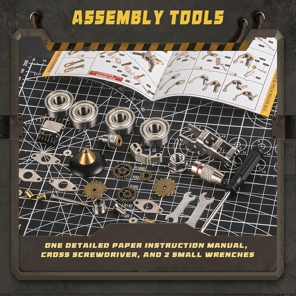 3D Metal Puzzle for Adults, Metal Model kit, Mechanical Armor Puzzle, Adult Brain teasers - The Best Gift for Men (Cannon)