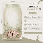 100% Cotton Fitted Crib Sheet, Peekaboo Bunny Design, Gentle Baby Nursery Bedding, Fits Standard 52 x 28 in Mattress