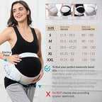 NeoTech Care Pregnancy Support Maternity Belt, Waist/Back/Abdomen Band, Belly Brace (Size M, Ivory Color)