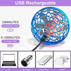 Flying Orb Ball Toys, Galaxy Ball Boomerang Ball Fidget Spinner, Cosmic Globe Toy for Indoor Outdoor, Gift for 6 7 8 9 10+ Year Old Boys Girls Teens - Blue