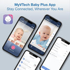 VTech Smart WiFi 7” HD Display Video Baby Monitor, 1080p HD Camera via App, Pan-Tilt-Zoom, Night Light, 2-Way Talk, 2K CMOS Video Sensor, Wide-Angle Viewing, Rechargeable Battery, Free App: RM7866HD