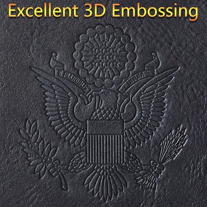 Passport Holder Cover Wallet Travel Essentials Leather Rfid Blocking Case Vacation Luggage Must Haves Travel Accessories for Men Women (120#Black)