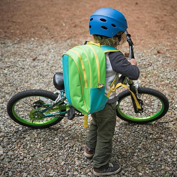 Wildkin 15-inch Kids Backpack – Durable, Padded, Adjustable for School & Travel - Monster Green