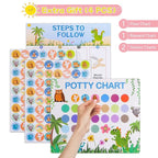 MCGMITT Portable Potty Seat for Kids Travel - Foldable Training Toilet Chair for Toddler Girls with Storage Bags for Outdoor and Indoor Easy to Clean(Pink)