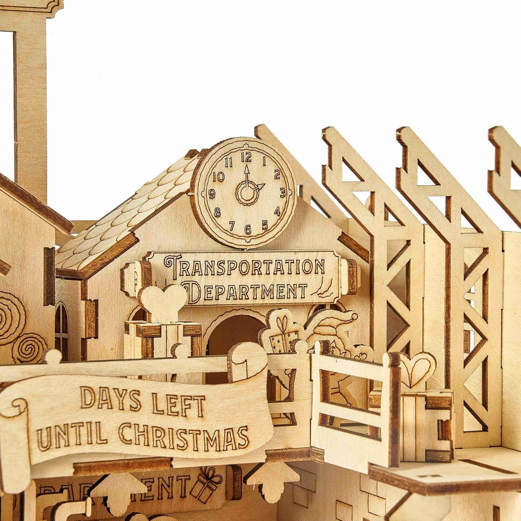 3D Wooden Puzzles Santa's Factory Model Kits, Brainteaser and Puzzle for Christmas/Birthday,Gifts for Adults and Teens to Build Combination