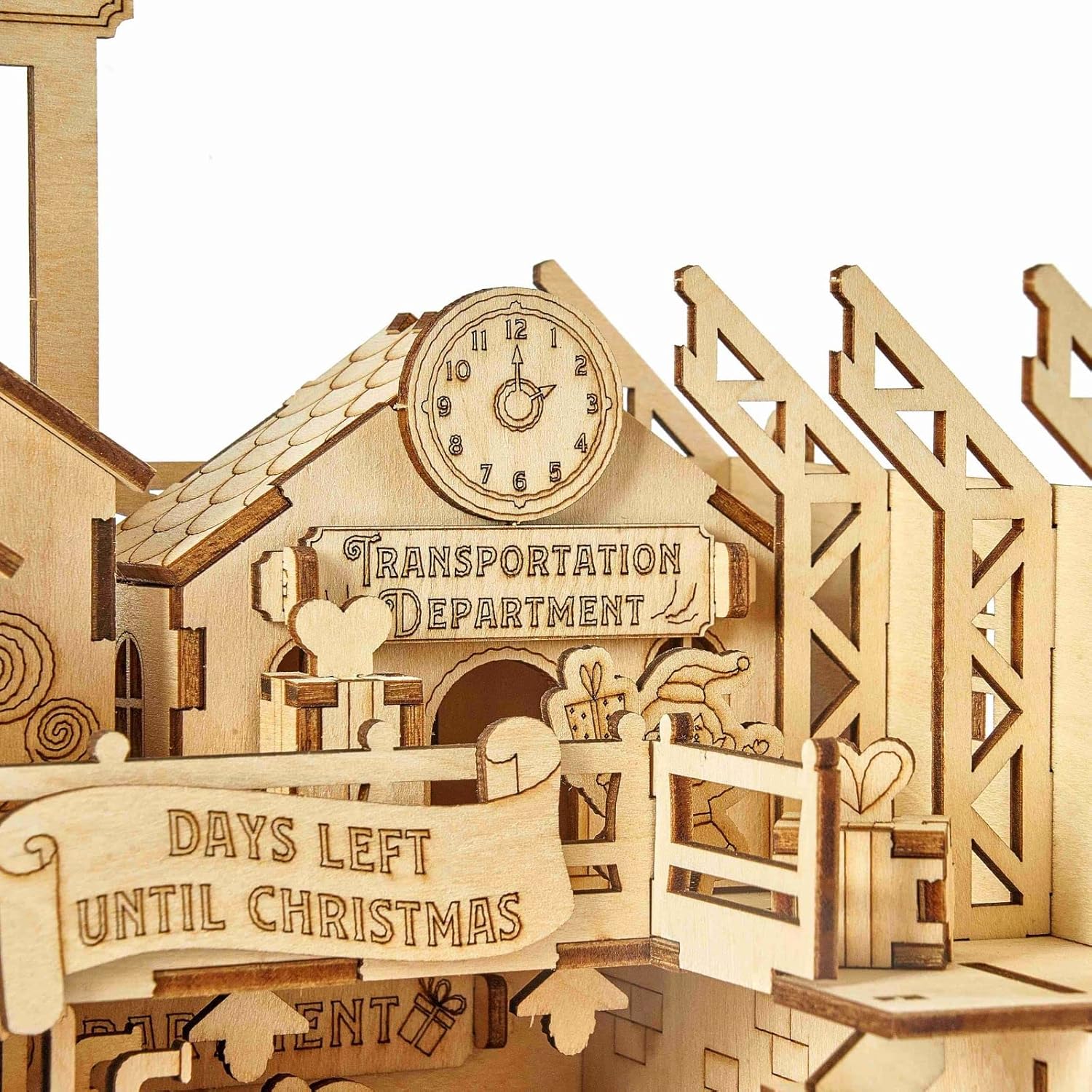 3D Wooden Puzzles Santa's Factory Model Kits, Brainteaser and Puzzle for Christmas/Birthday,Gifts for Adults and Teens to Build Combination