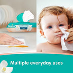 Pampers Wipes, Clean & Calm, Cotton Blossom Scent, 168 Wipes Total (3X Pop-Top Packs)