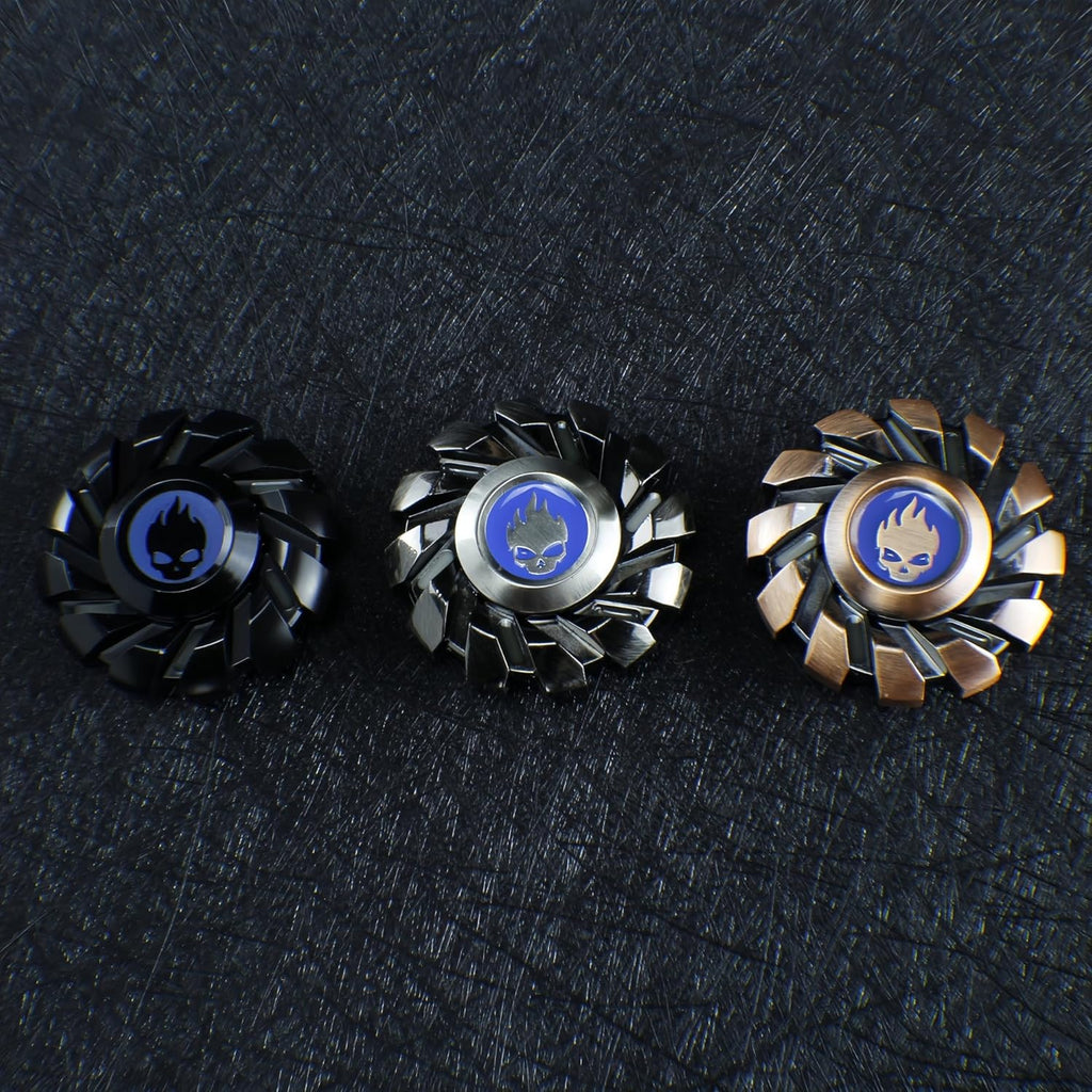 Fidget Spinners, Metal Fidget Toys, Silver Fidget Spinners for Kids and Adults Named Shadow Silver Could Glow in The Dark