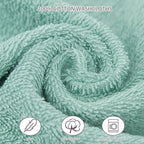 Baby Washcloths 6 Pack 100% Cotton Soft and Absorbent Terry 10" x 10" Wash Cloths Wipes for Face Hand Body Burp Rag with Sensitive Skin for Newborns Infants Toddlers