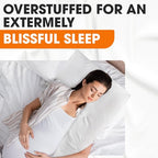 Cheer Collection L Shaped Pillow - Pregnancy Body Pillow - Maternity Pillow for Pregnant Women - Snuggle Pillow for Adults - Body Pillow for Side Sleeper - J Pillow Full Body Support for Side Sleeping