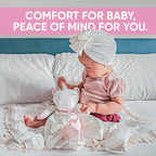 4-in-1 Sound Machine, Baby Lovey, Blanket - White Noise & Lullaby Plush Unicorn Calms & Reduces Wakeups, Helps Toddler Sleep Longer - Proven Sleep Aid -Musical BPA-Free, Machine Washable Newborn Gift