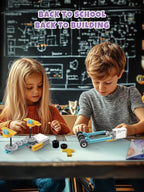 50-in-1 STEM Building Toys for Kids Aged 6-12: 50 Models Science Educational Engineering Blocks Project Kit, Creative Learning Activities for Boys & Girls, for Ages 6-8 8-12