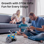Sillbird Robot Building Kit with Remote Control STEM Gifts for Boys Ages 8-12, Technic Coding Robotic Toys for Kids Birthday, Build 5in1 Models with 488 Pieces - Blue