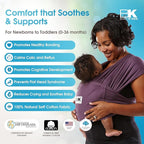 Original Baby K'tan Baby Carrier: #1 Easy Pre-Wrapped, Soft, Slip-On, No Rings, No Buckles | 5 in 1 Baby Sling Gift | The Best Hands Free Infant Wrap For Newborn to Toddler up to 35lb (See Size Chart)