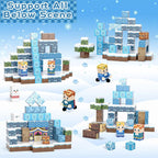 100PCS Magnetic Blocks, Magnet Building Blocks for Kids Age 4-8, Magnetic Cubes Sets for Frozen Princess Castle Build, Magnet Cubes Tiles Toys for Girls Age 3+ Years Old Birthday Gift